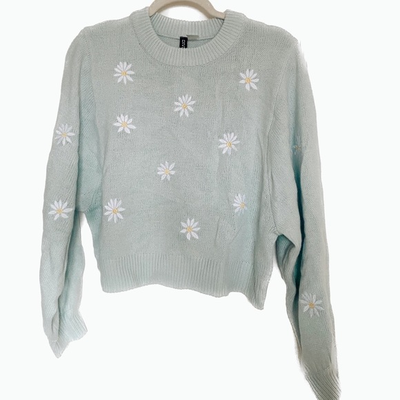 Daisy embroidered sweater - Picture 1 of 4